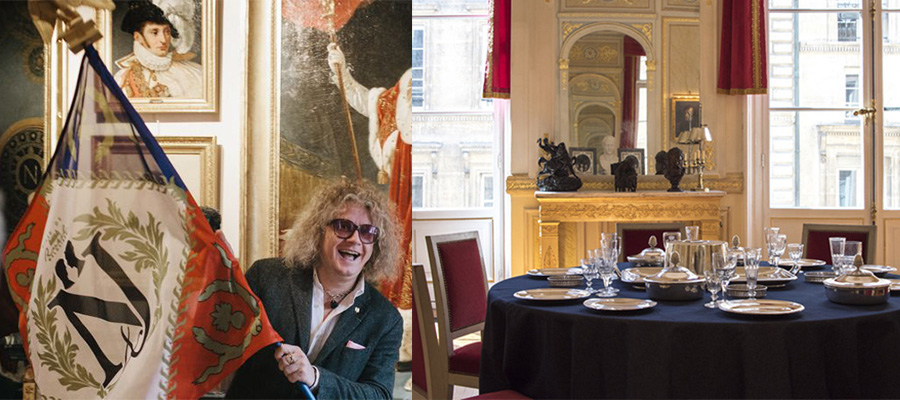 Dîner privé avec PJ Chalençon diner insolite Paris dasn un palais