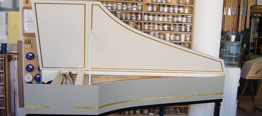 Clavecin de Reinhard von Nagel atelier d\'instruments de musique