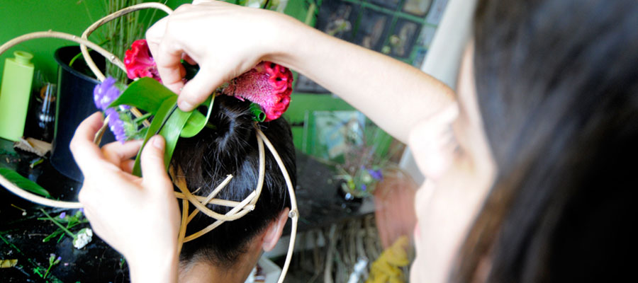 Coiffure Florale Ikebanart atelier création coiffure paris