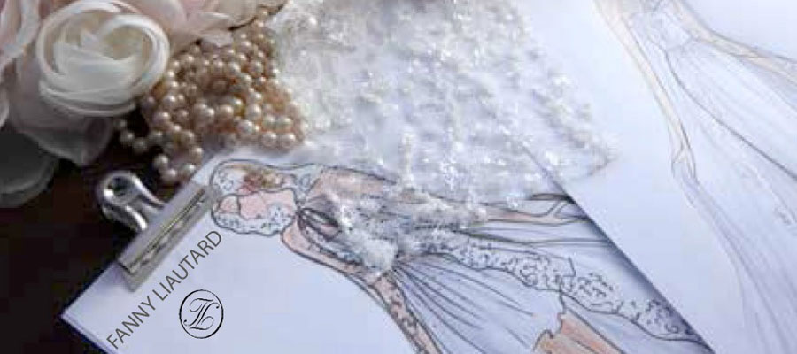 dessin Fanny Liautard la robe du défilé fashion week à paris