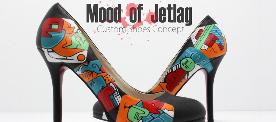 Création Mood of Jetlag les chaussures de mode et Street art